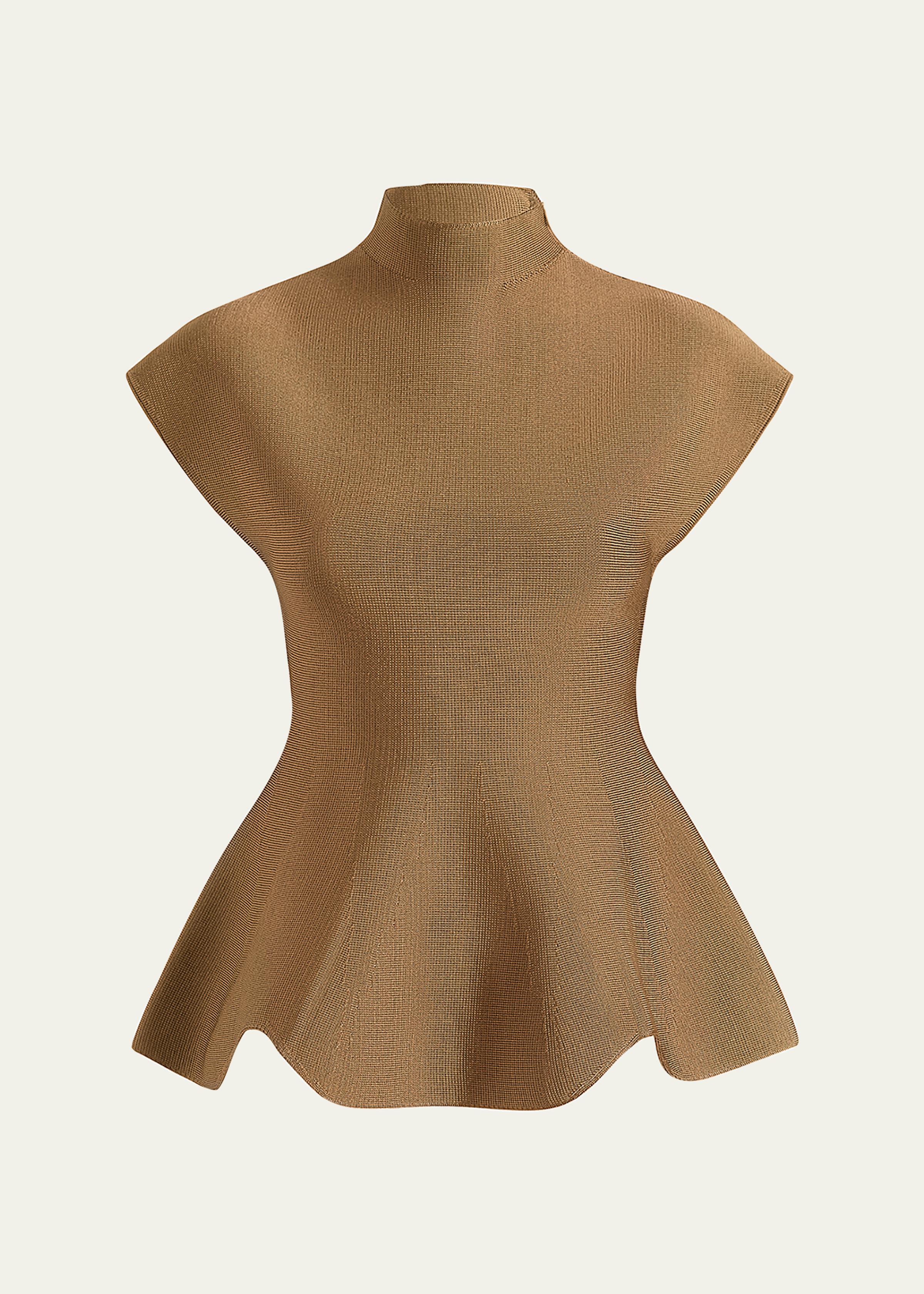 Andra Knit Peplum Top