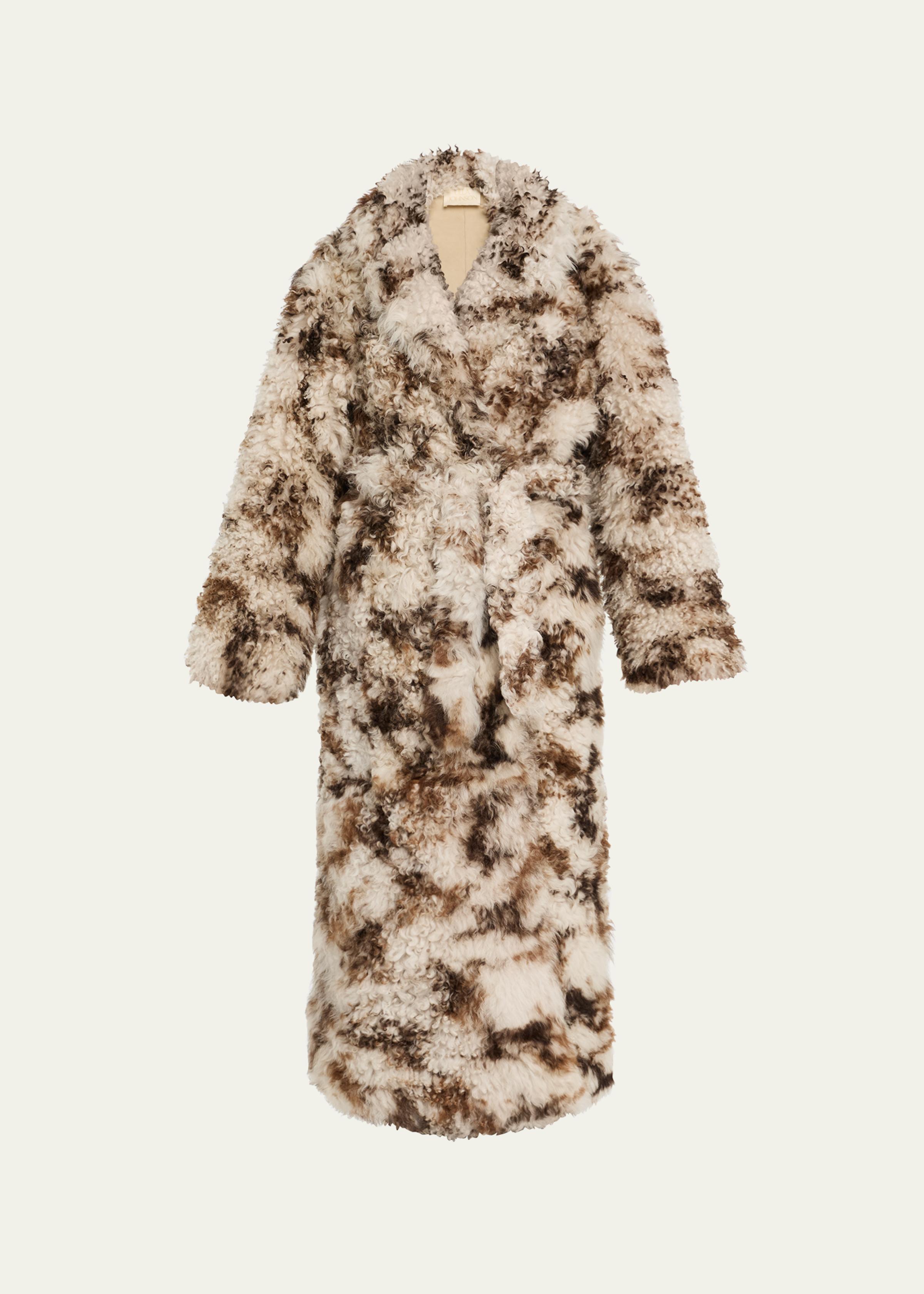 Ceryse Long Shearling Coat
