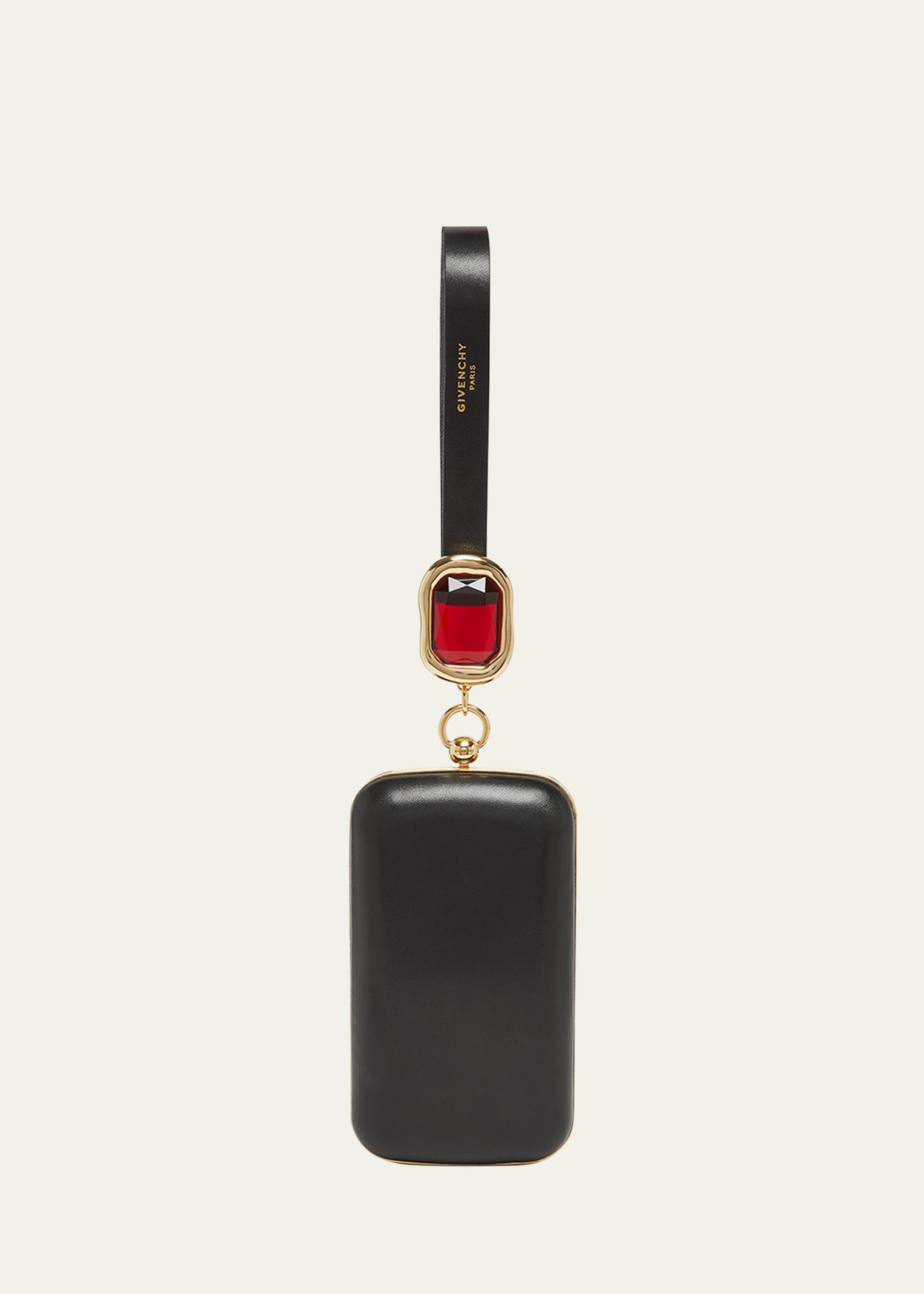 Show Crystal-Embellished Minaudiere in Nappa Leather