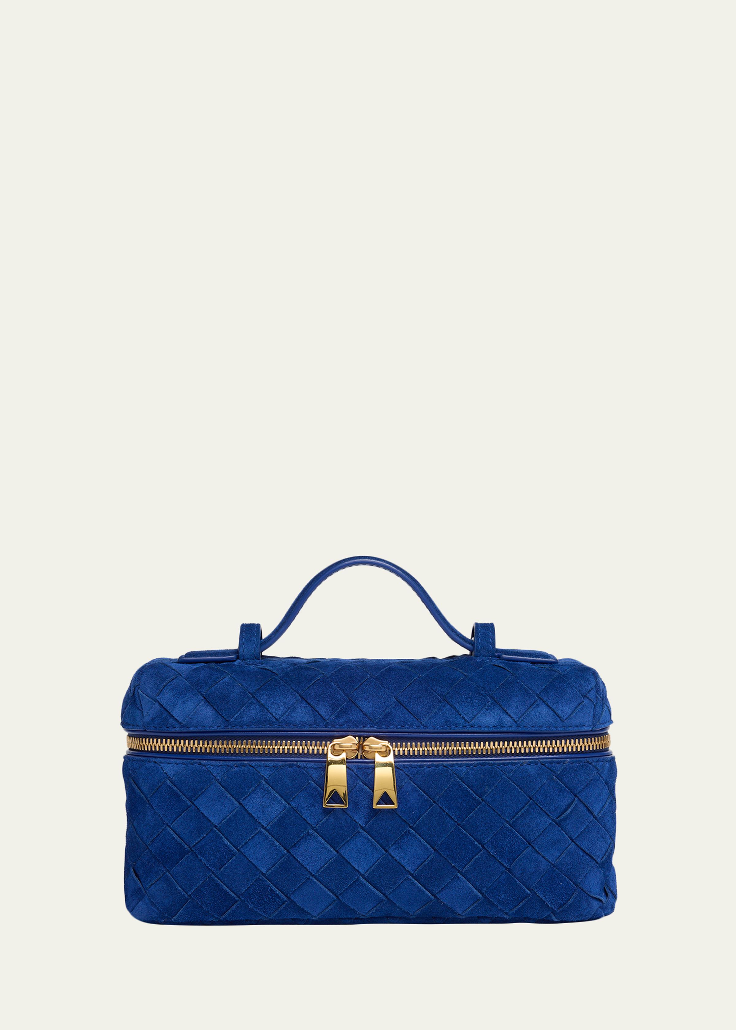 Bang Bang Vanity Intrecciato Suede Top-Handle Bag