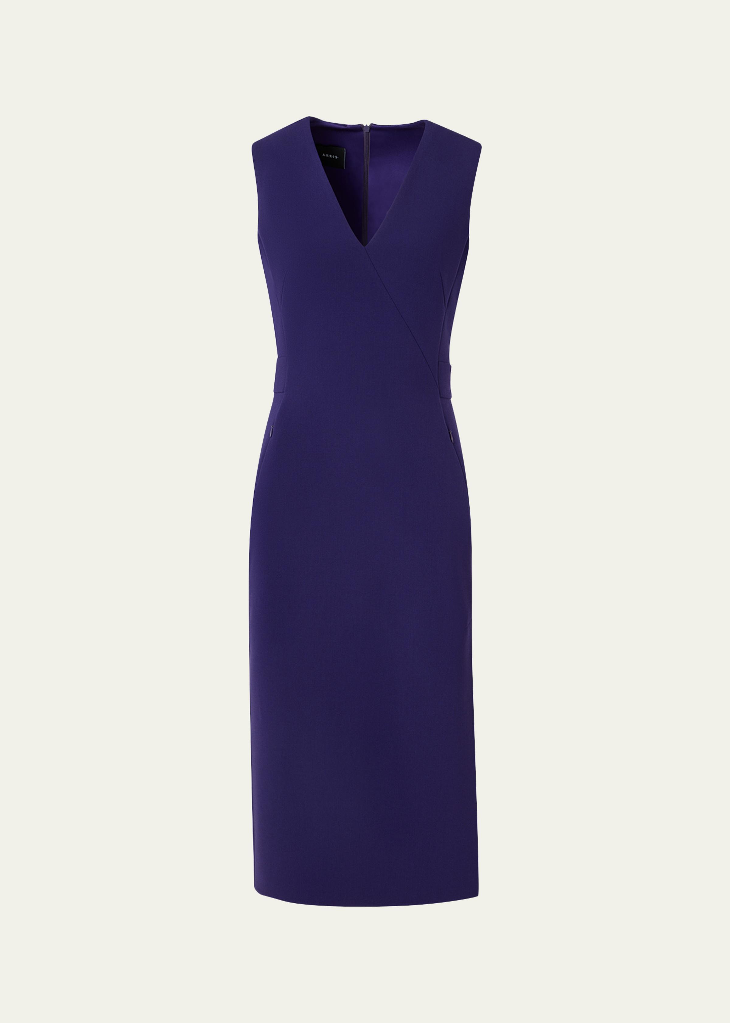 Bi-Stretch Wool Double-Face Shift Dress