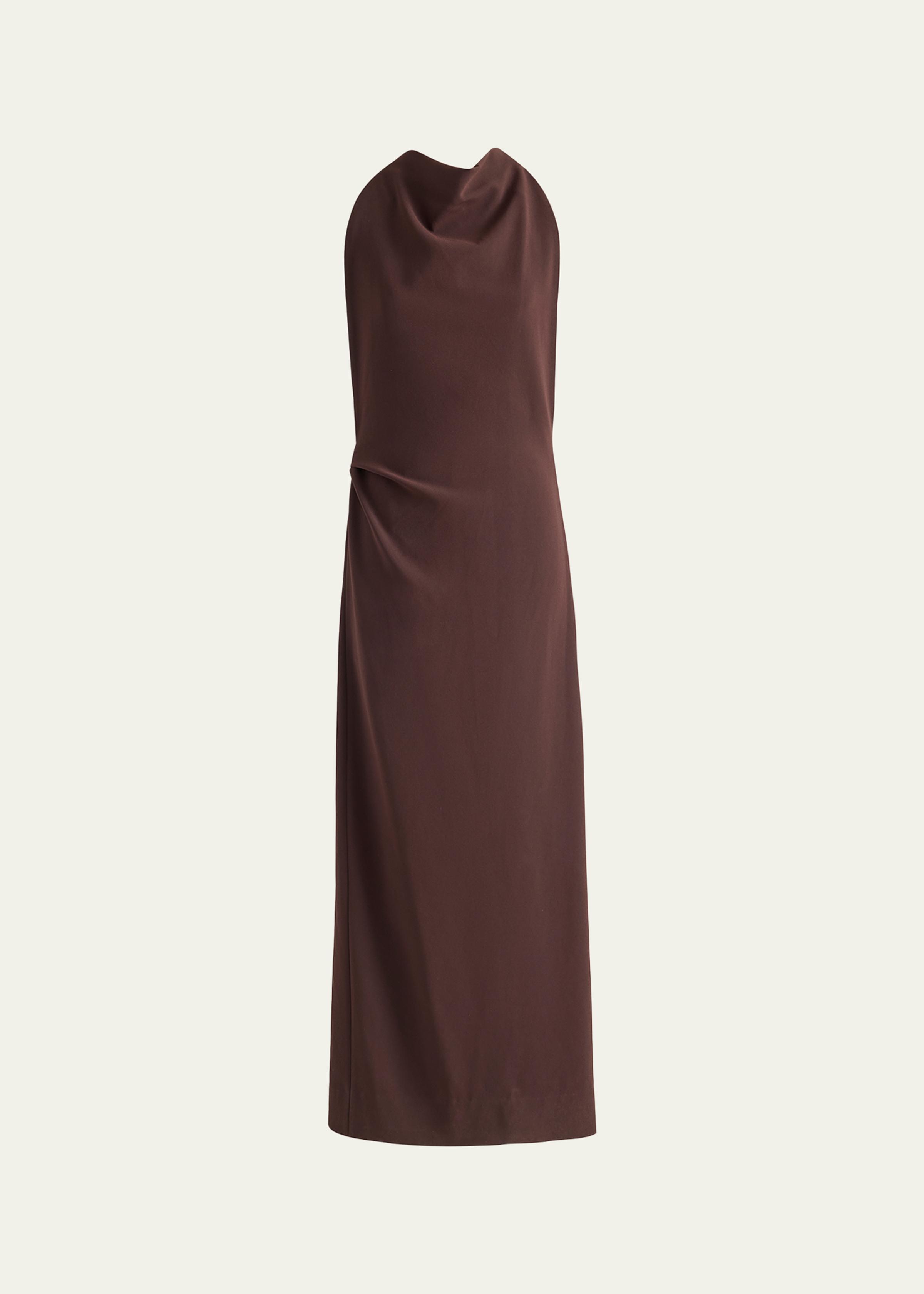 Selena Twisted-Strap Open-Back Maxi Dress