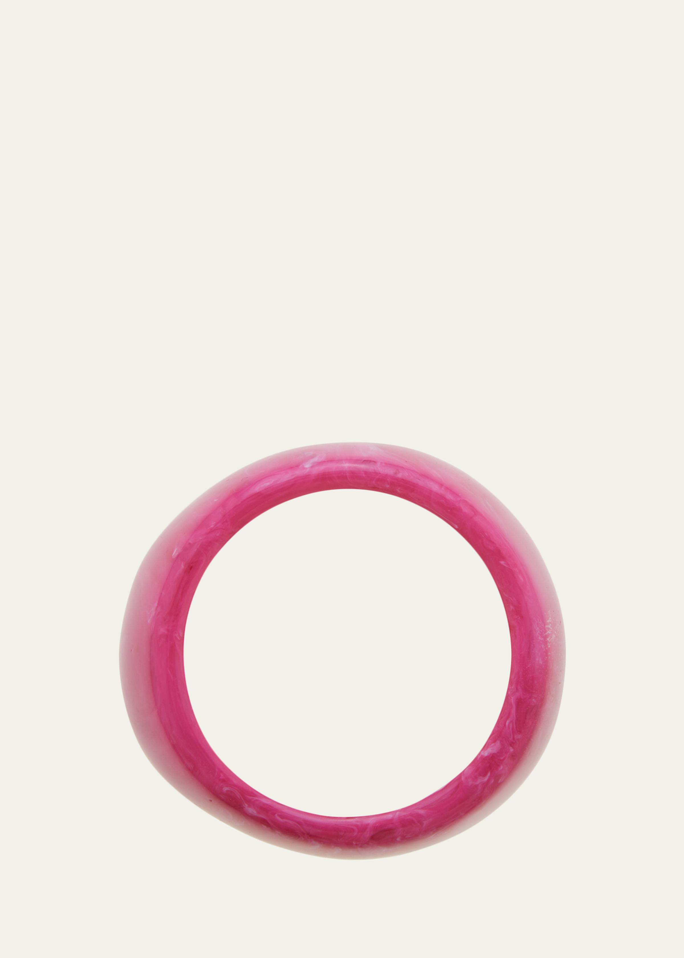 Bright Pink Resin Bangle