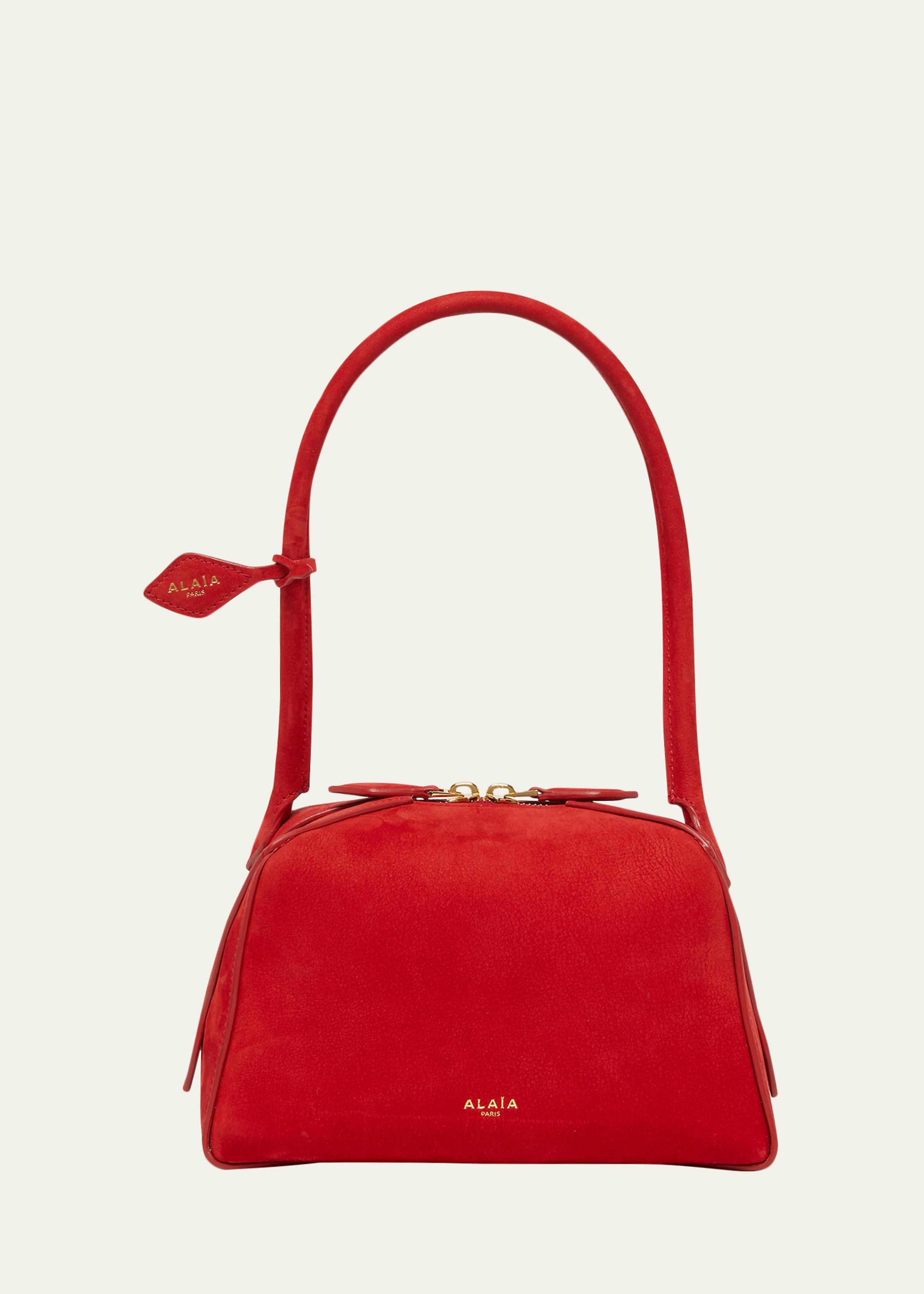 Le Bouledogue Dome Suede Top-Handle Bag