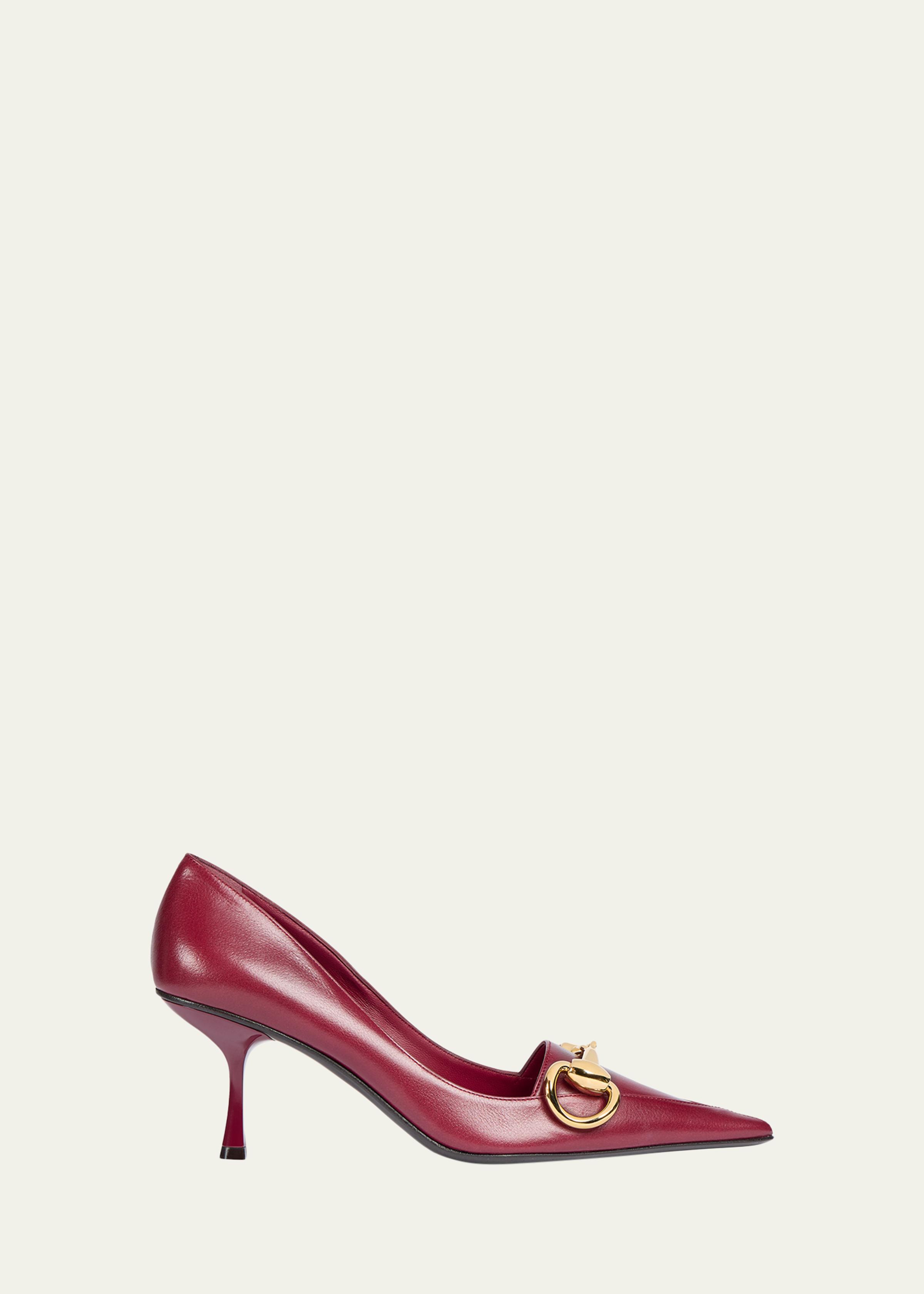 75mm Boulevard Leather Pumps