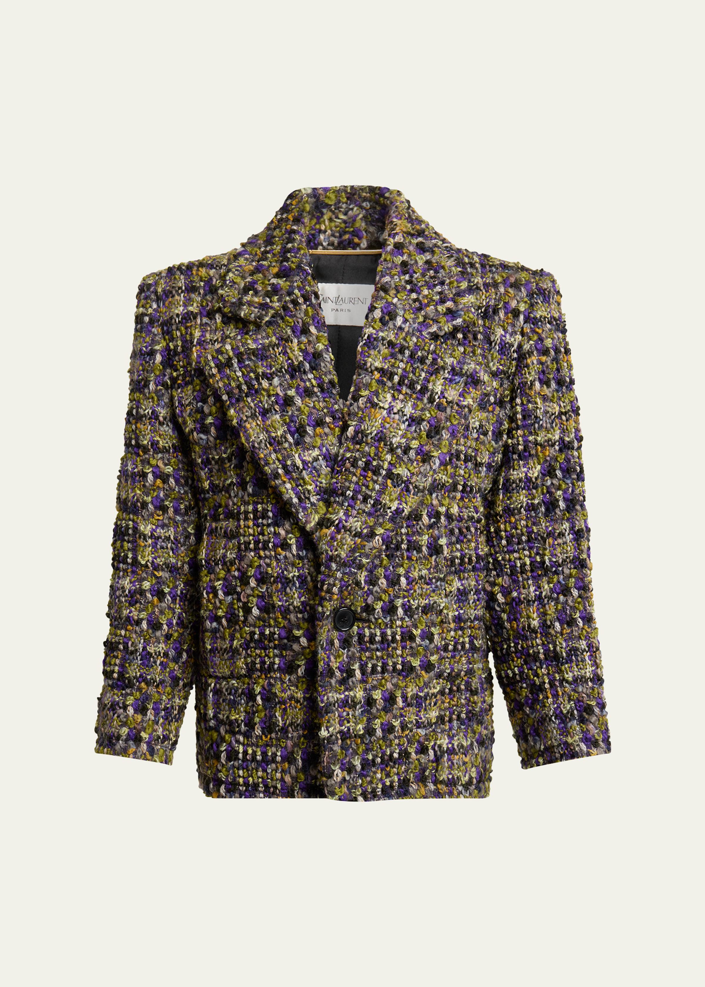Tweed Single-Breasted Jacket