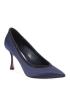 Escarpins Manolo Blahnik BB - Noir Satin, Taille 41.5, Garniture Cristal - Neuf Avec Boîte