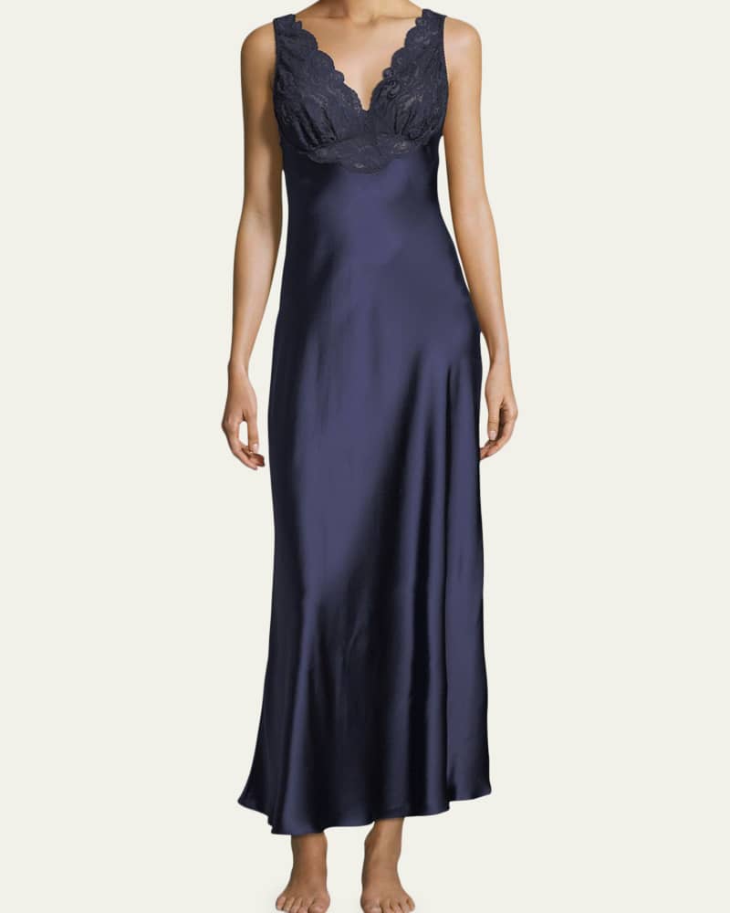 Bijoux Lace-Trim Nightgown