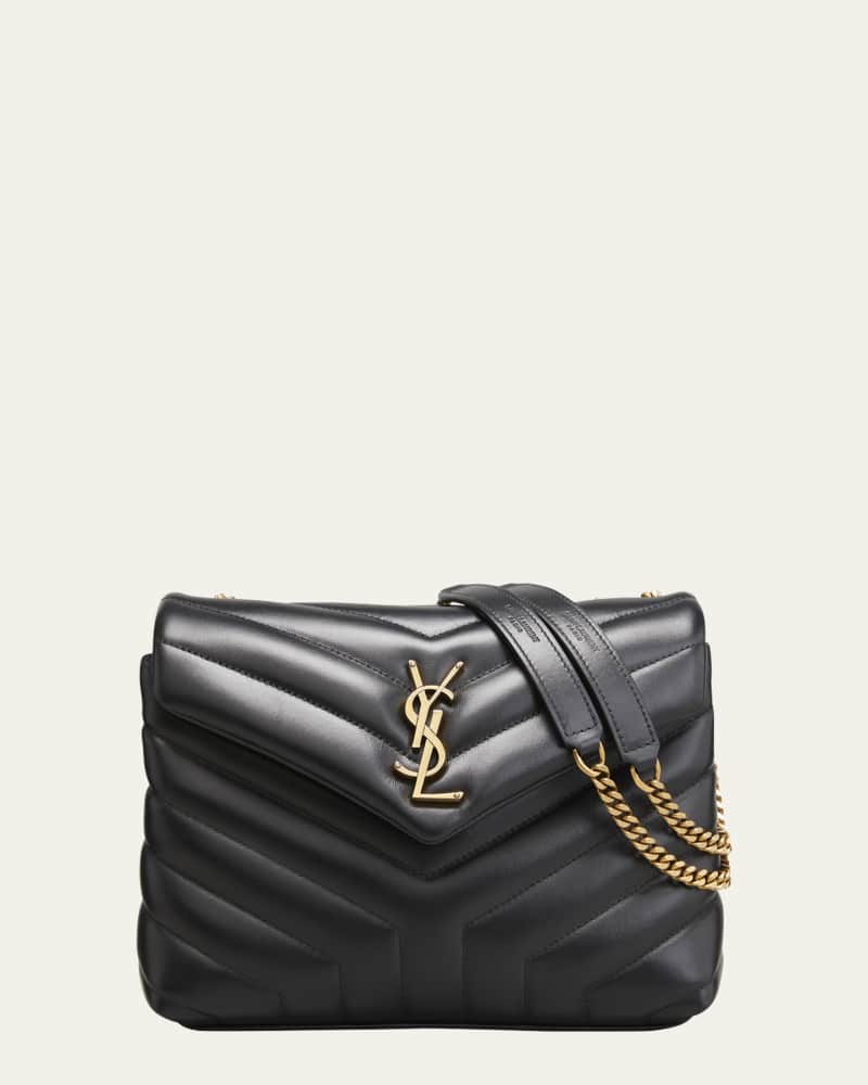 Loulou Small YSL Shoulder Bag in Quilted Leather