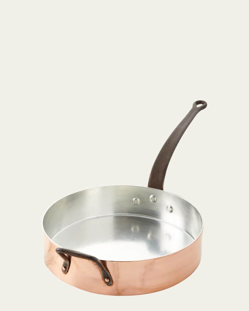 Duparquet Copper Cookware Solid Copper Silver-Lined Pans, Set of 5