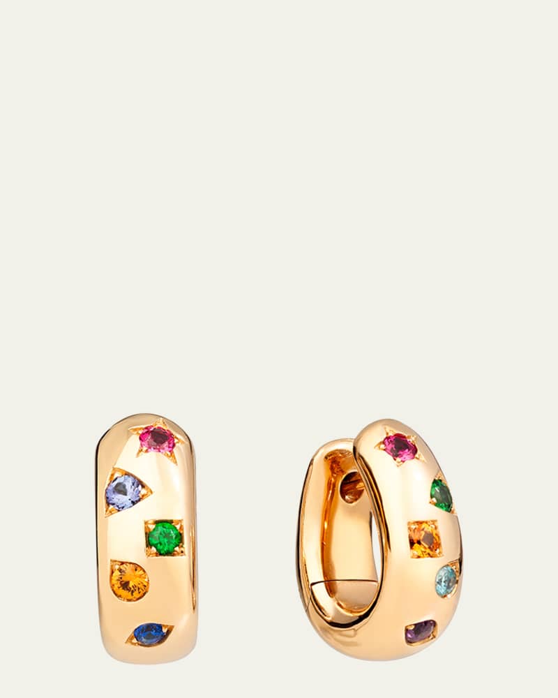18K Rose Gold Iconica Multi-Stone Earrings