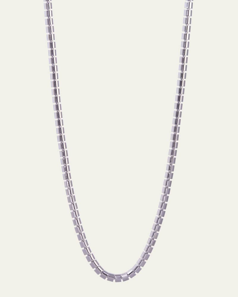Ophelia 18K White Gold Skinny Necklace