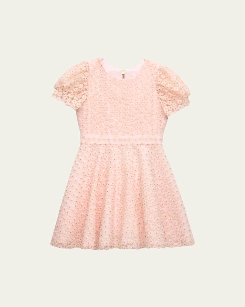 Girl's Trish Floral Embroidered Dress  Size 7-16