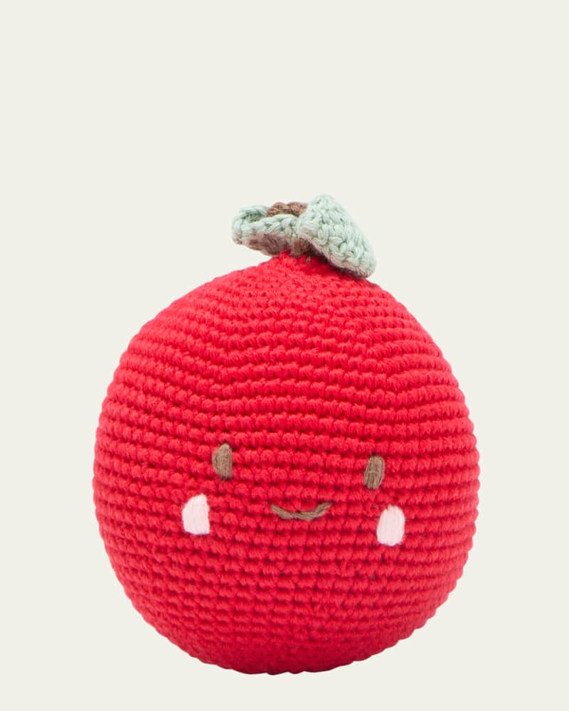 Apple Crochet Rattle Toy