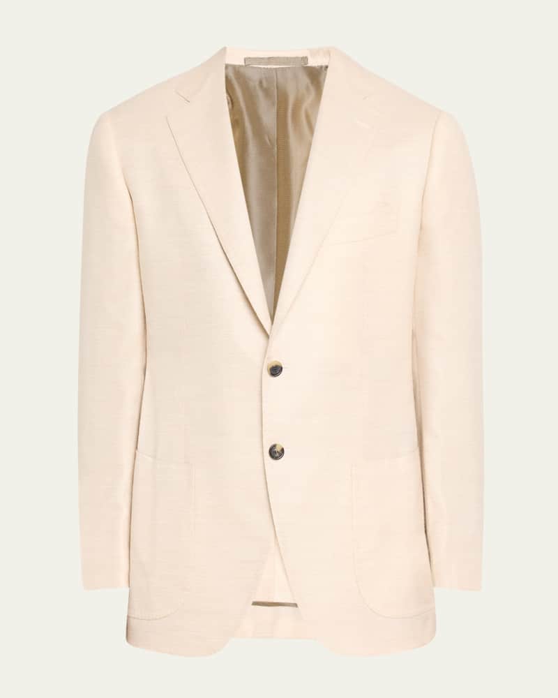 Men's Cashmere-Silk Twill Sport Coat