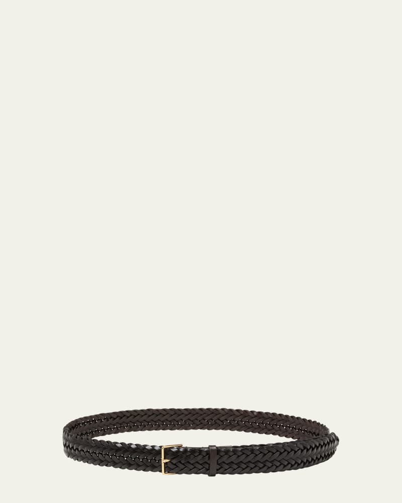 Intreccio Woven Leather Belt 