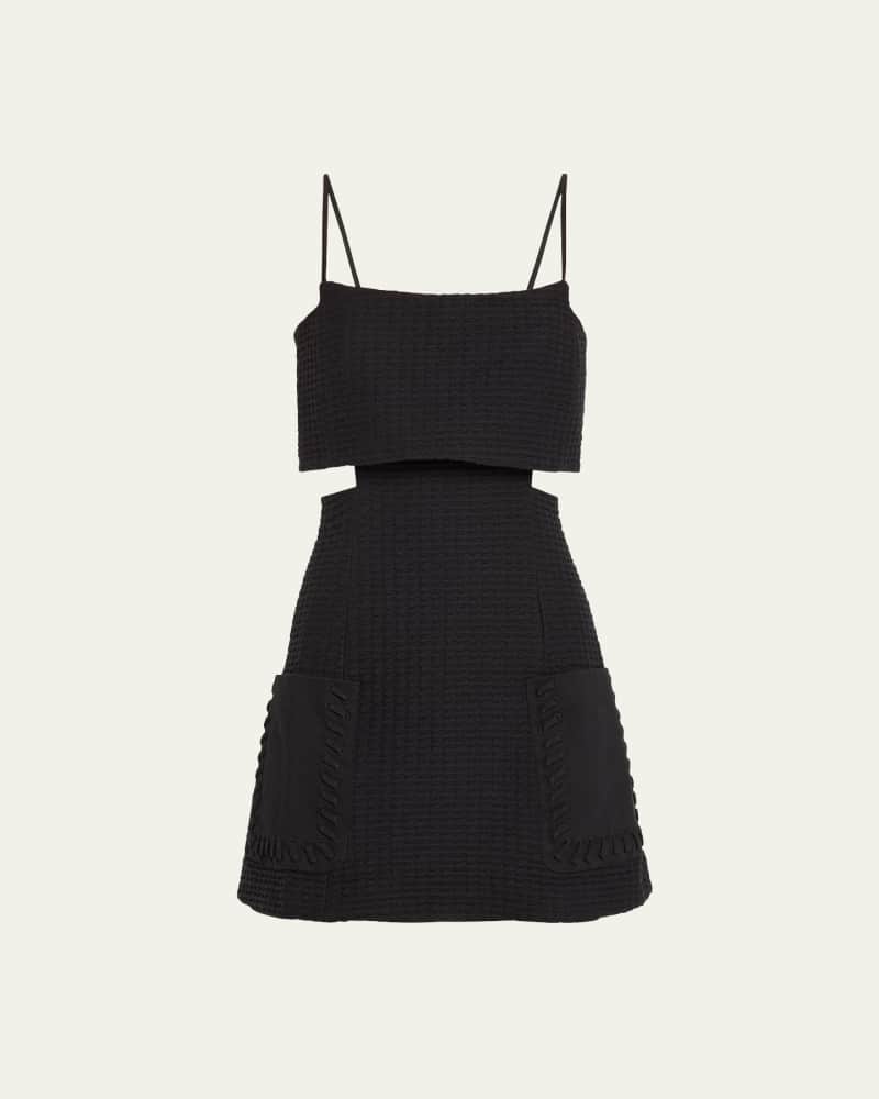 Linzy Square-Neck Cutout Mini Dress