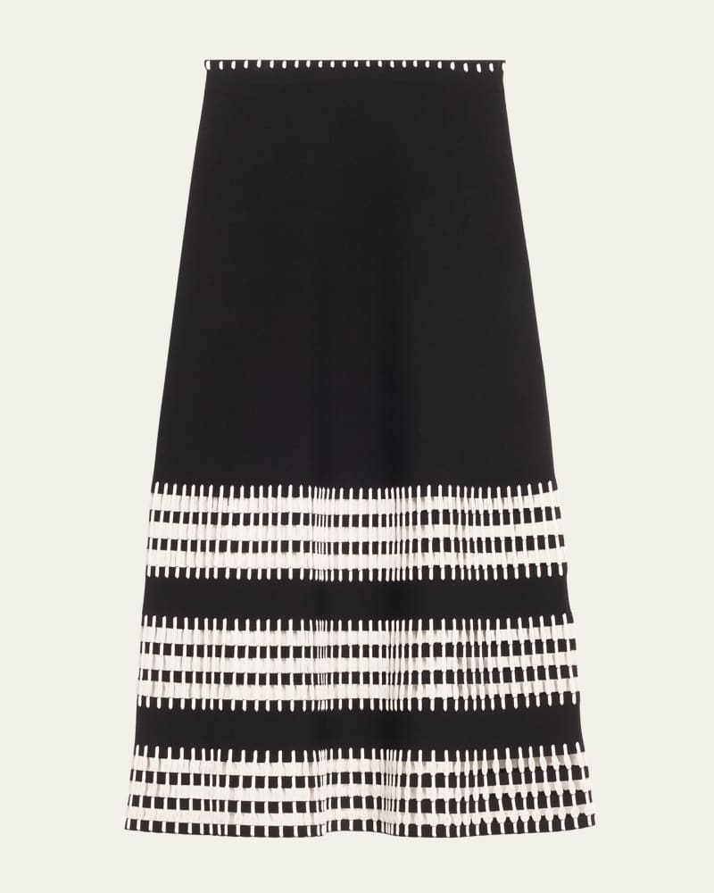 Simone Open-Weave Knit Maxi Skirt
