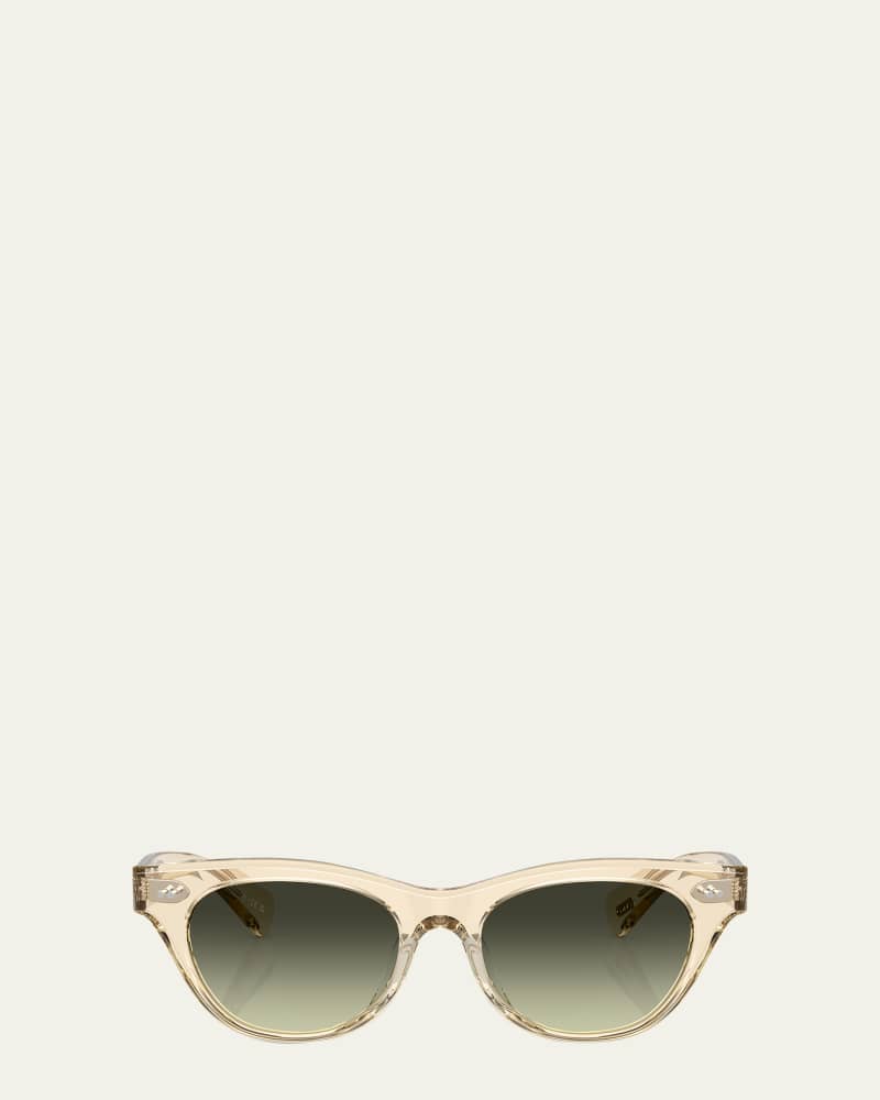 Avelin Gradient Acetate Butterfly Sunglasses 