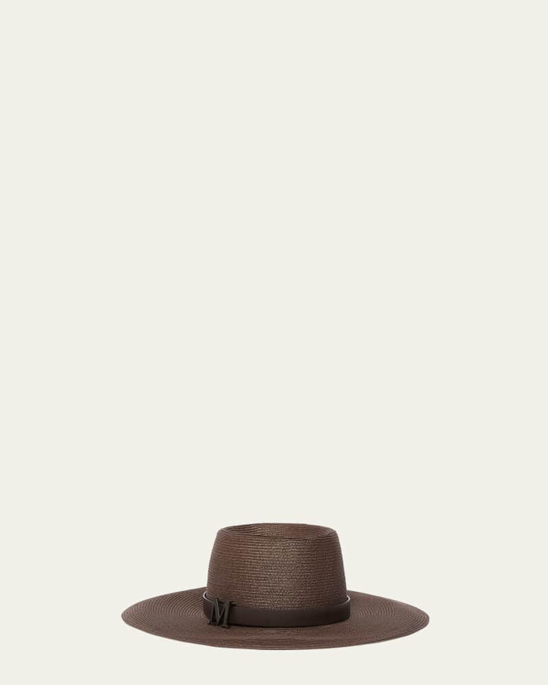 Musette Brown Belted Fedora 