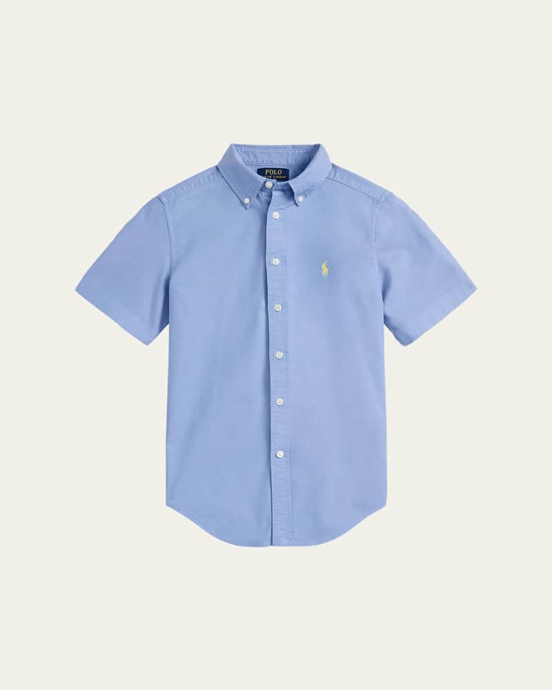 Boy's Classic Oxford Shirt  Size S-XL