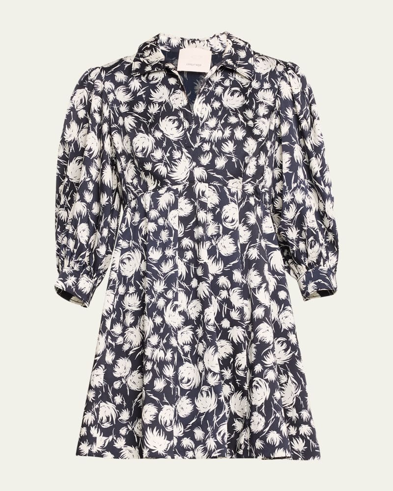 Darby Collared Floral Mini Dress