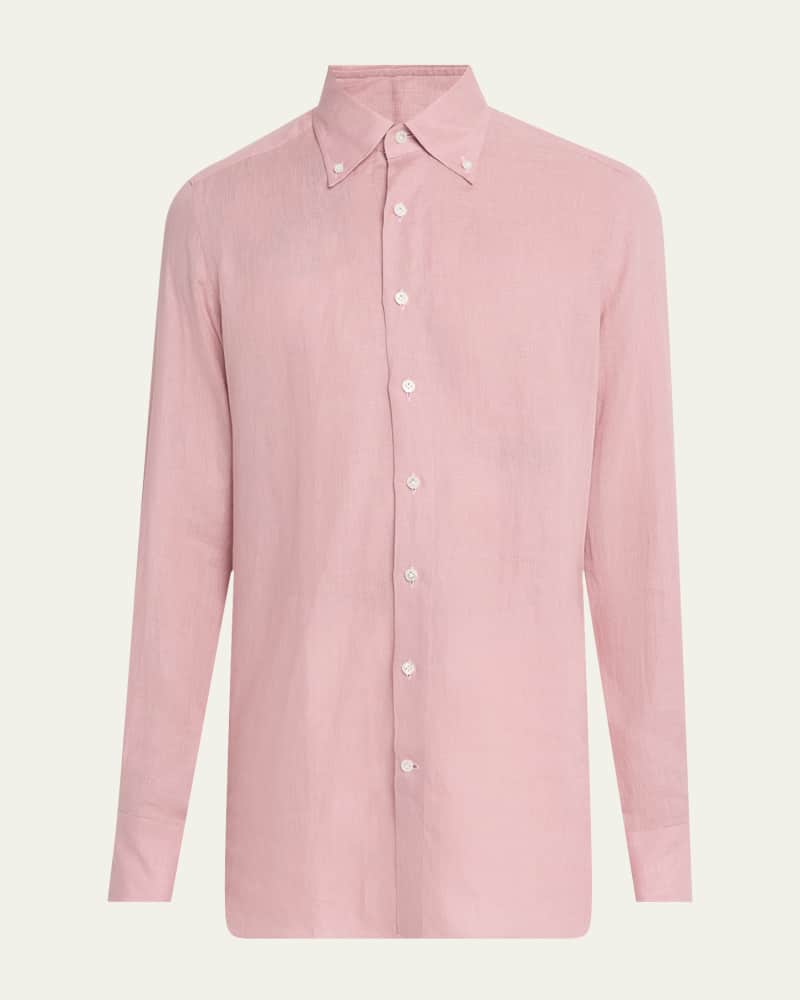 Men's Limited Edition Rosewood Linen Sport Shirt