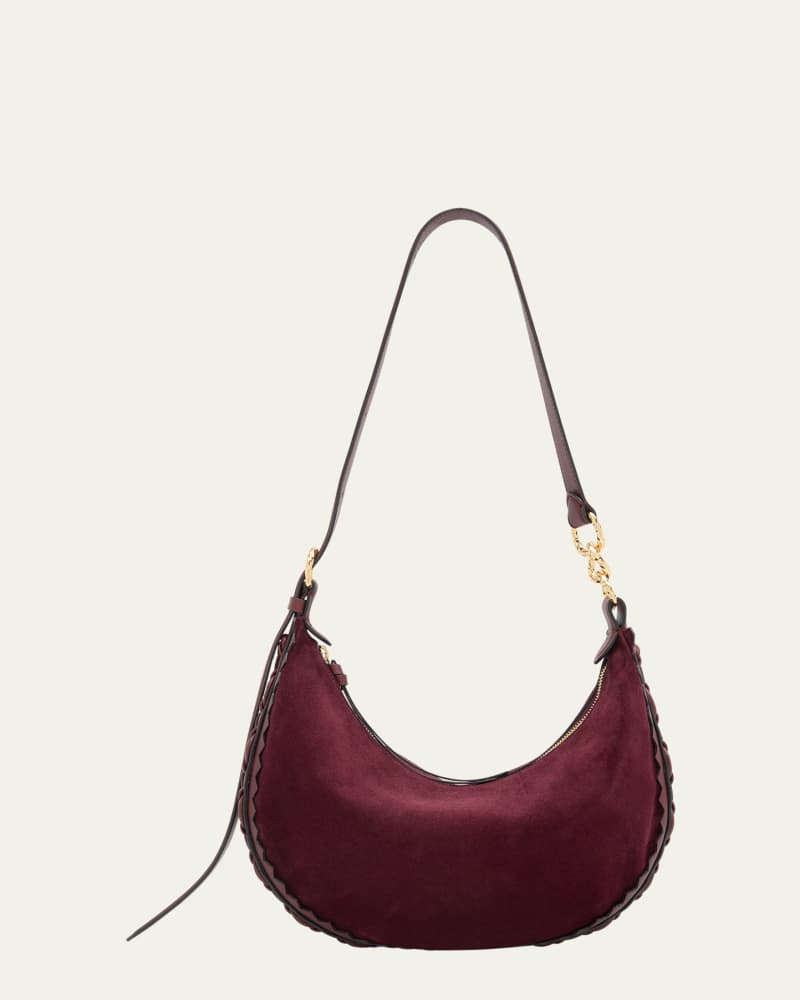 Twyla Small Suede Hobo Bag