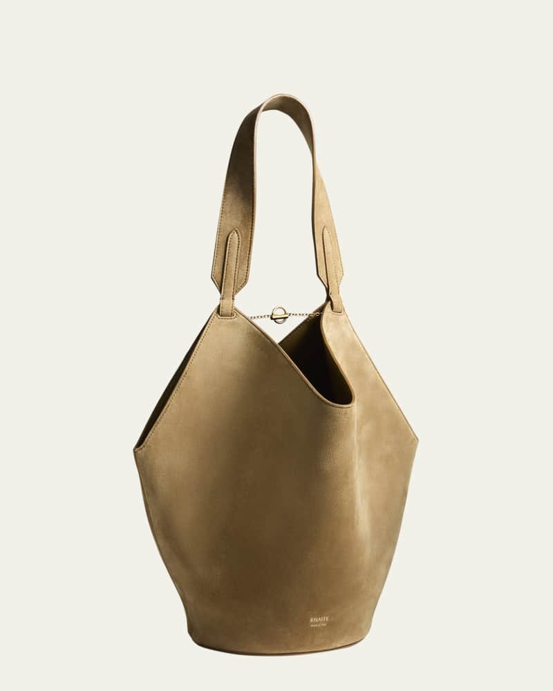 Lotus Small Suede Tote Bag