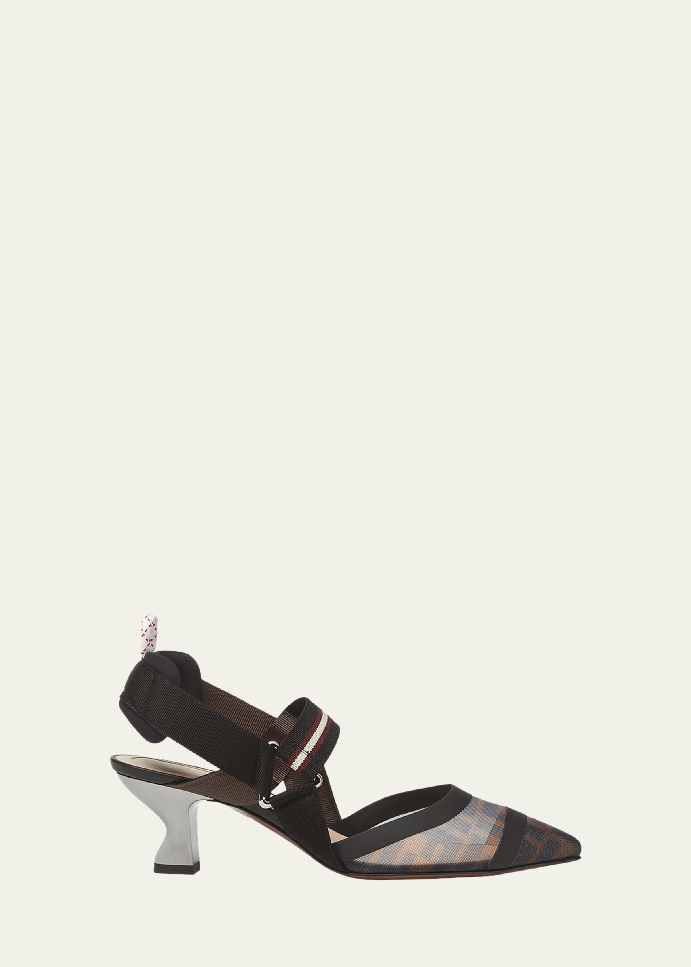 Colibri Runway Mesh FF Slingback Pumps