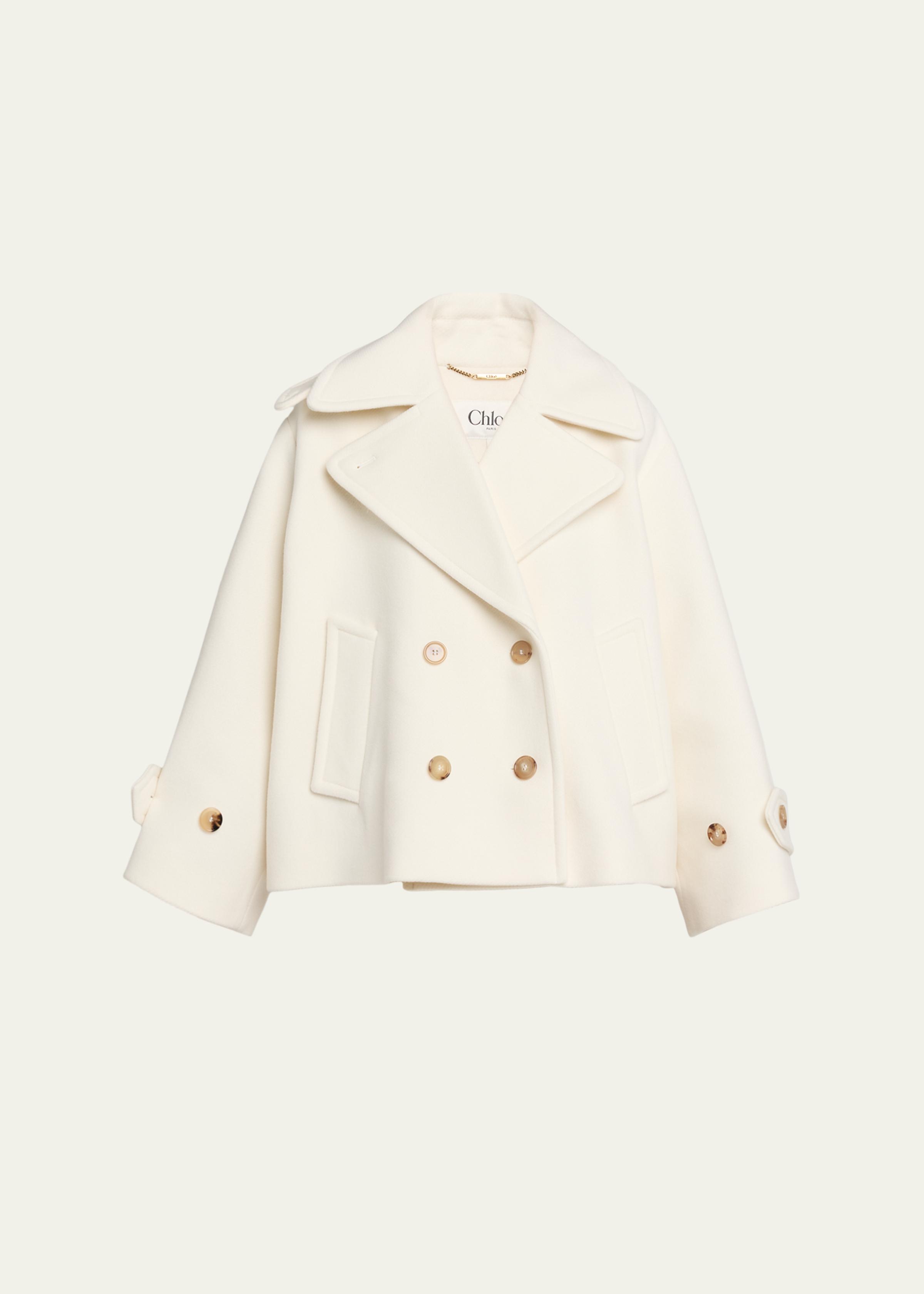 Double-Breasted Wool Peacoat