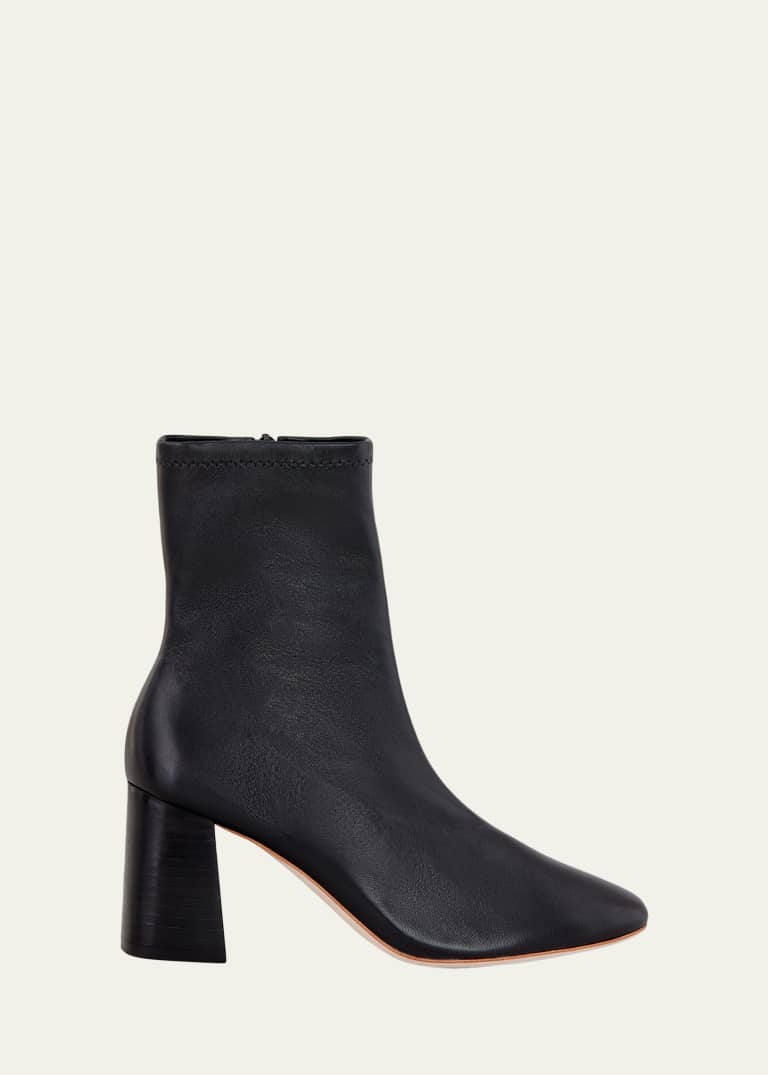 Marcella Kitten-Heel Ankle Booties