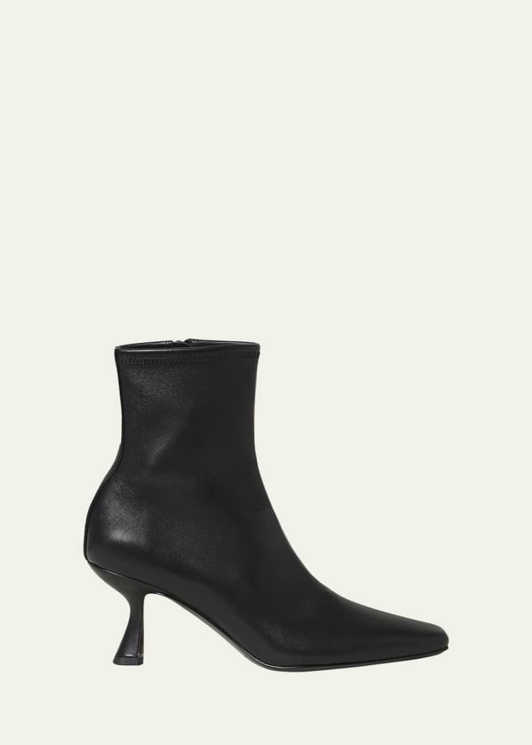 Marcella Kitten-Heel Ankle Booties