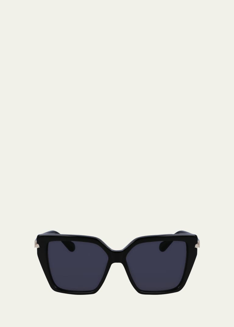 Rivets Acetate Cat-Eye Sunglasses