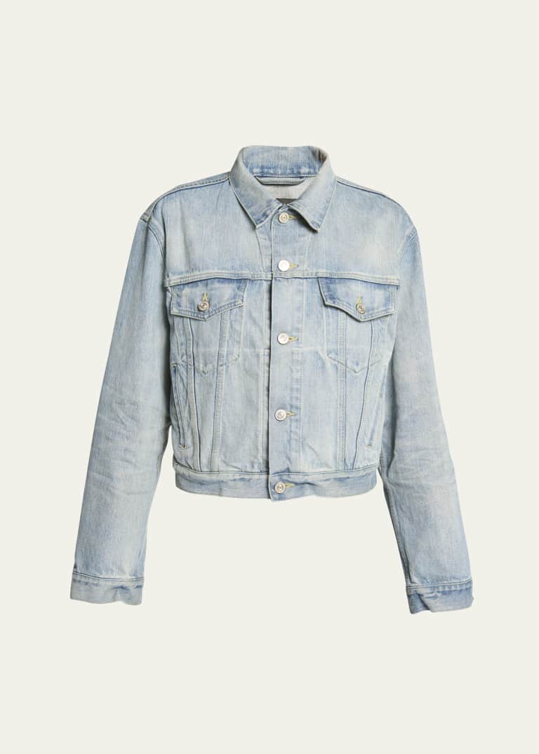 ジャケット BALENCIAGA SMALL FIT JACKET Balenciaga Small Fit Leather Jacket - Bergdorf Goodman