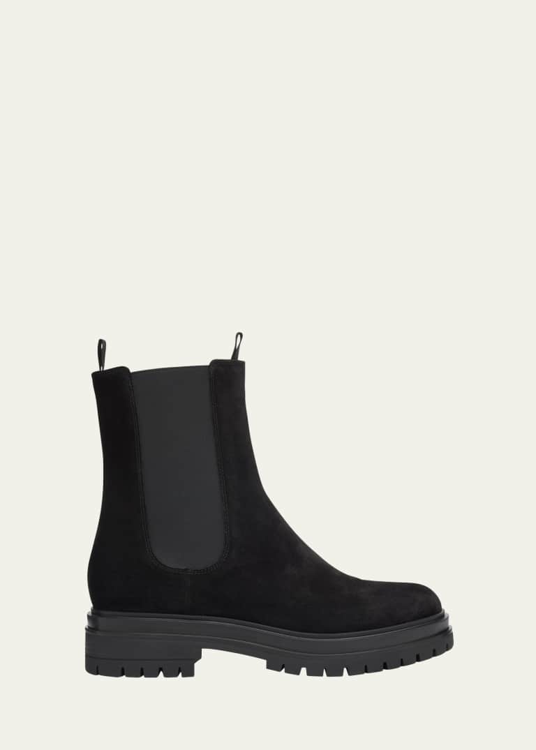 Gianvito Rossi Dover Leather Chelsea Ankle Boots - Bergdorf