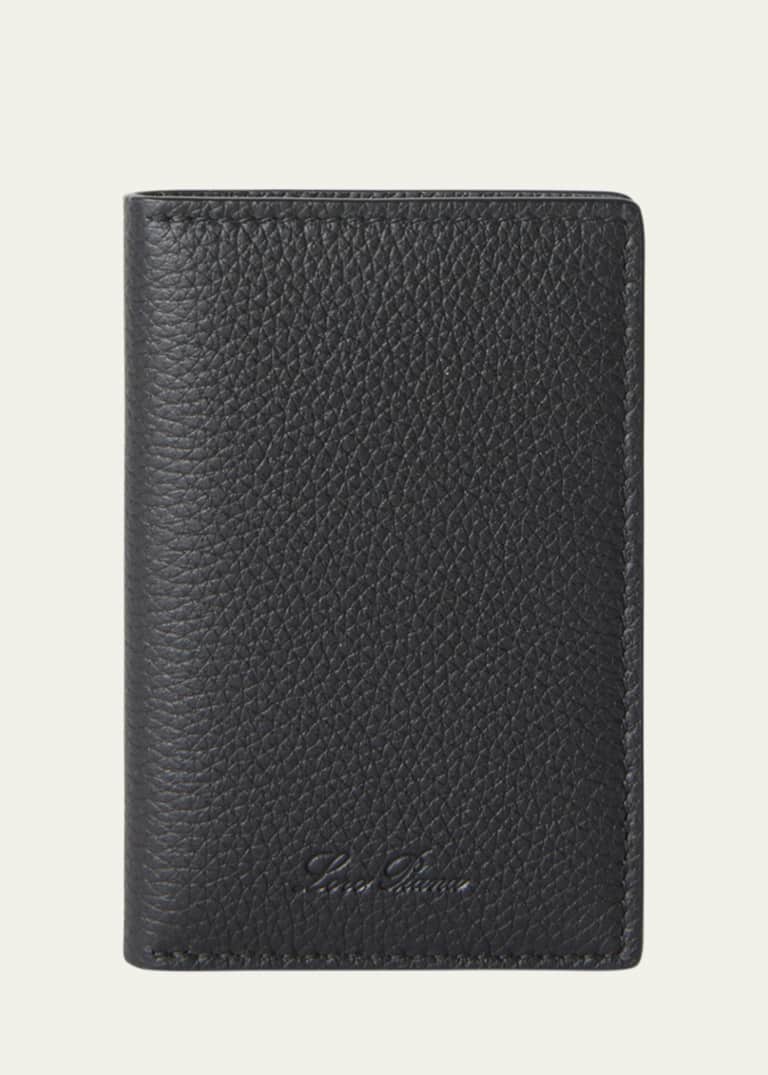 Ralph Lauren Purple Label Men's Stacked RL Leather Bifold