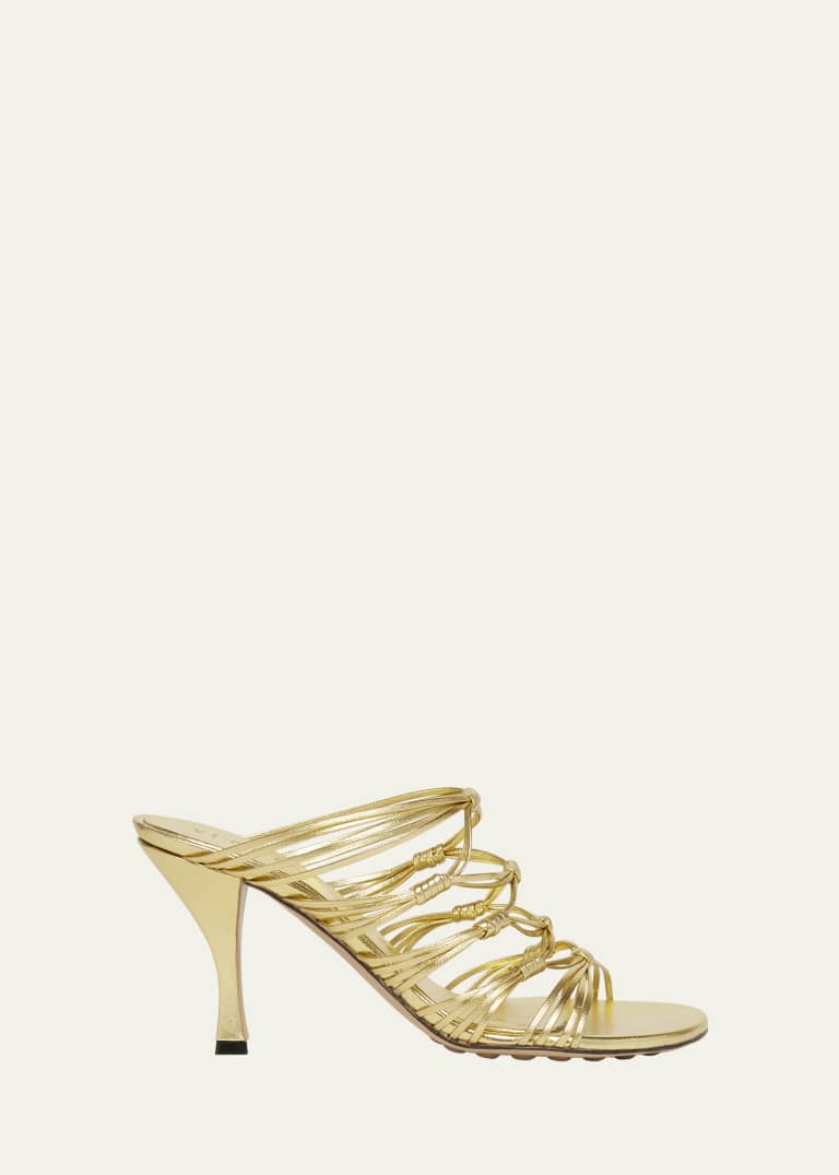 Blink Metallic Knot Slide Sandals