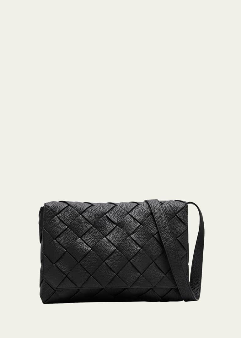 ショルダーバッグ Bottega Veneta Graphite Leather Medium Camera Crossbody Bag Bottega Veneta Mini Hop Intrecciato Leather Crossbody Bag
