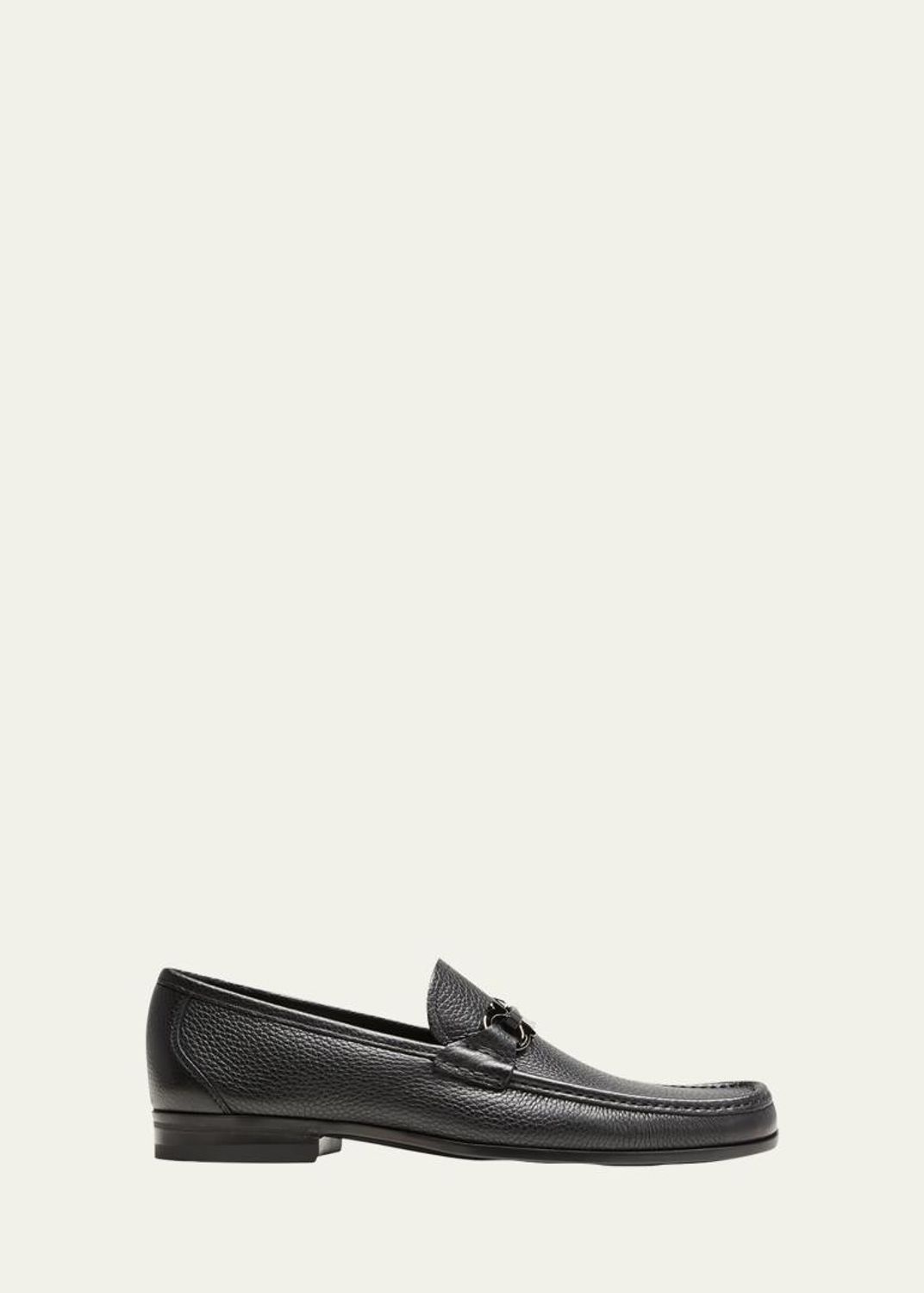 Ferragamo Men's Angiolo Tramezza Whole-Cut Leather Lace-Up Shoes