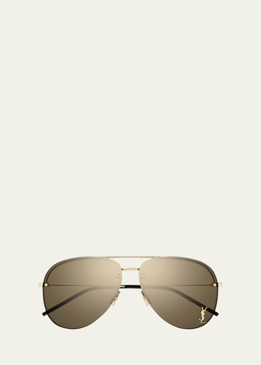 Saint Laurent SL M24K Oversize Square Acetate Sunglasses