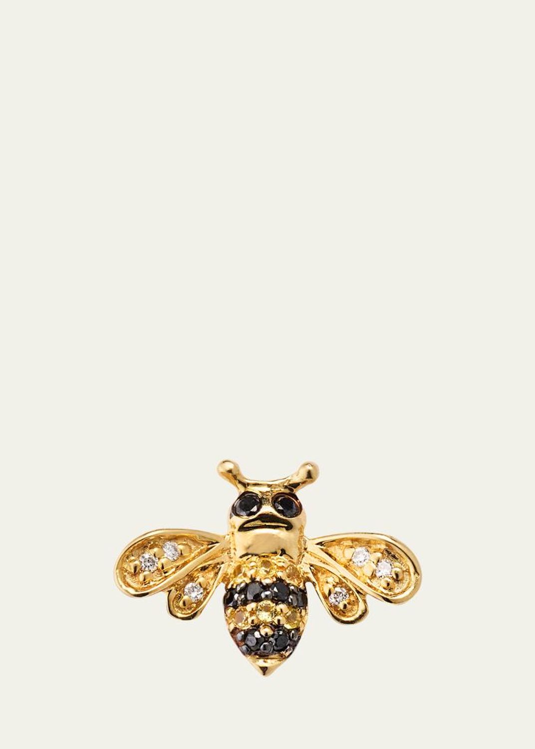 Sydney Evan 14K Yellow Gold Marquise Diamond Flower Stud Earring