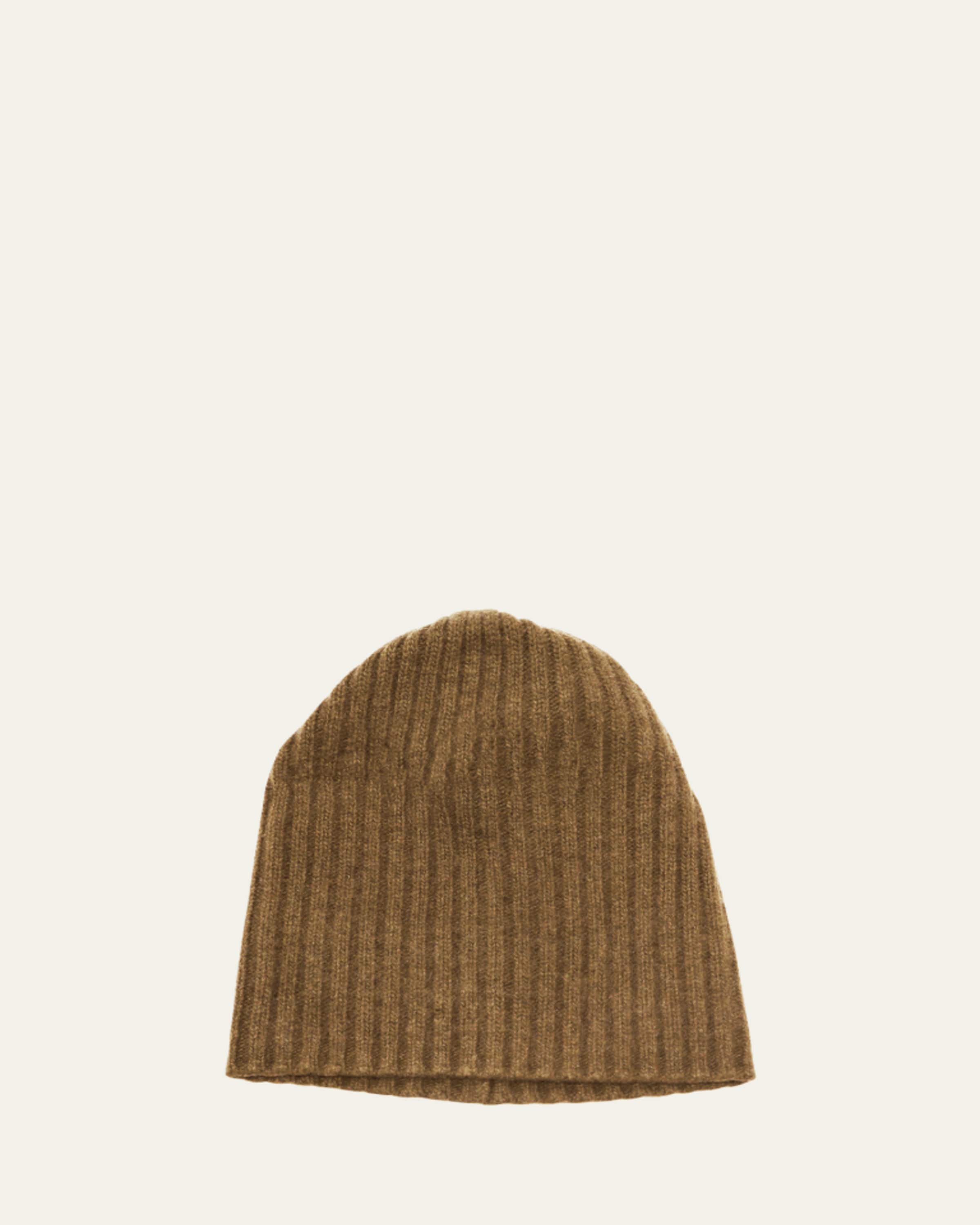 Jude Hand-Knit Logo Beanie with Ribbed Cuff