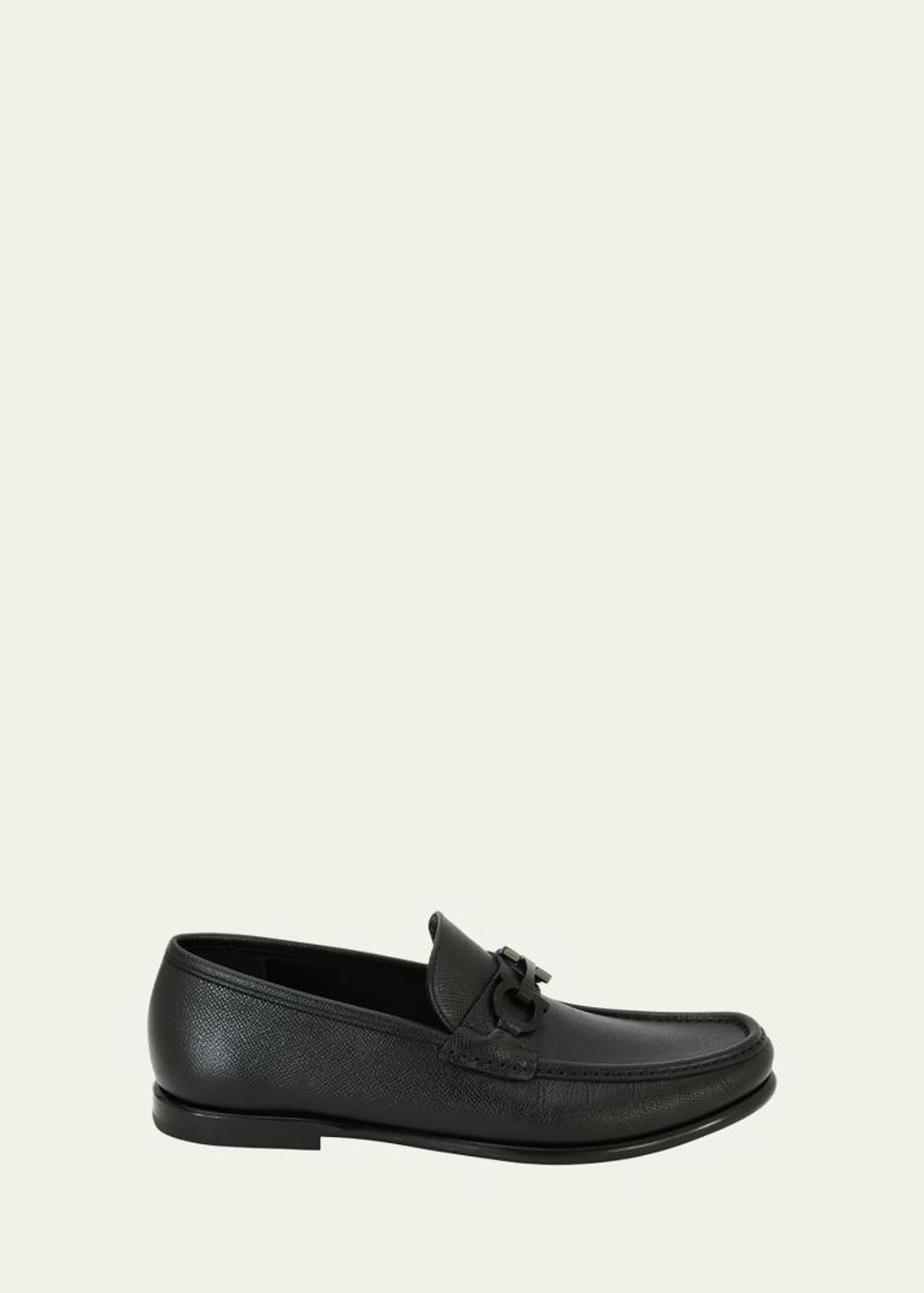 Ferragamo Men's Grandioso Grained Calfskin Gancini Loafer