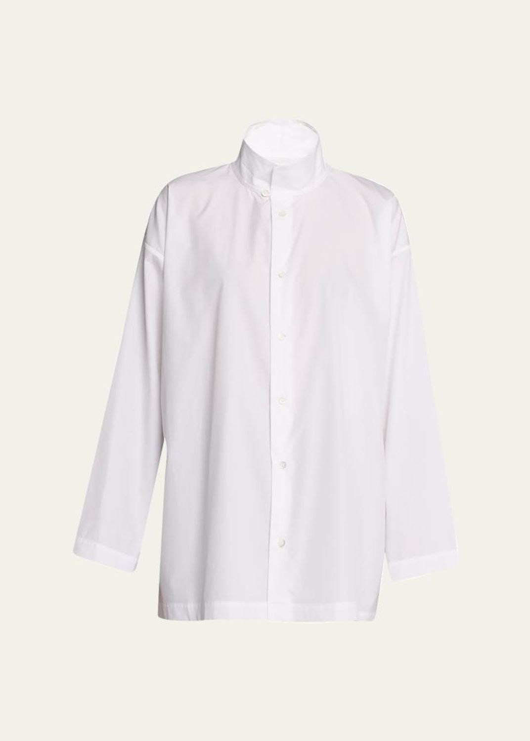 極希少✨CAROLINA HERRERA 現行 ホワイトコットンボタンシャツ Carolina Herrera Classic Cotton Button-Front Shirt - Bergdorf Goodman