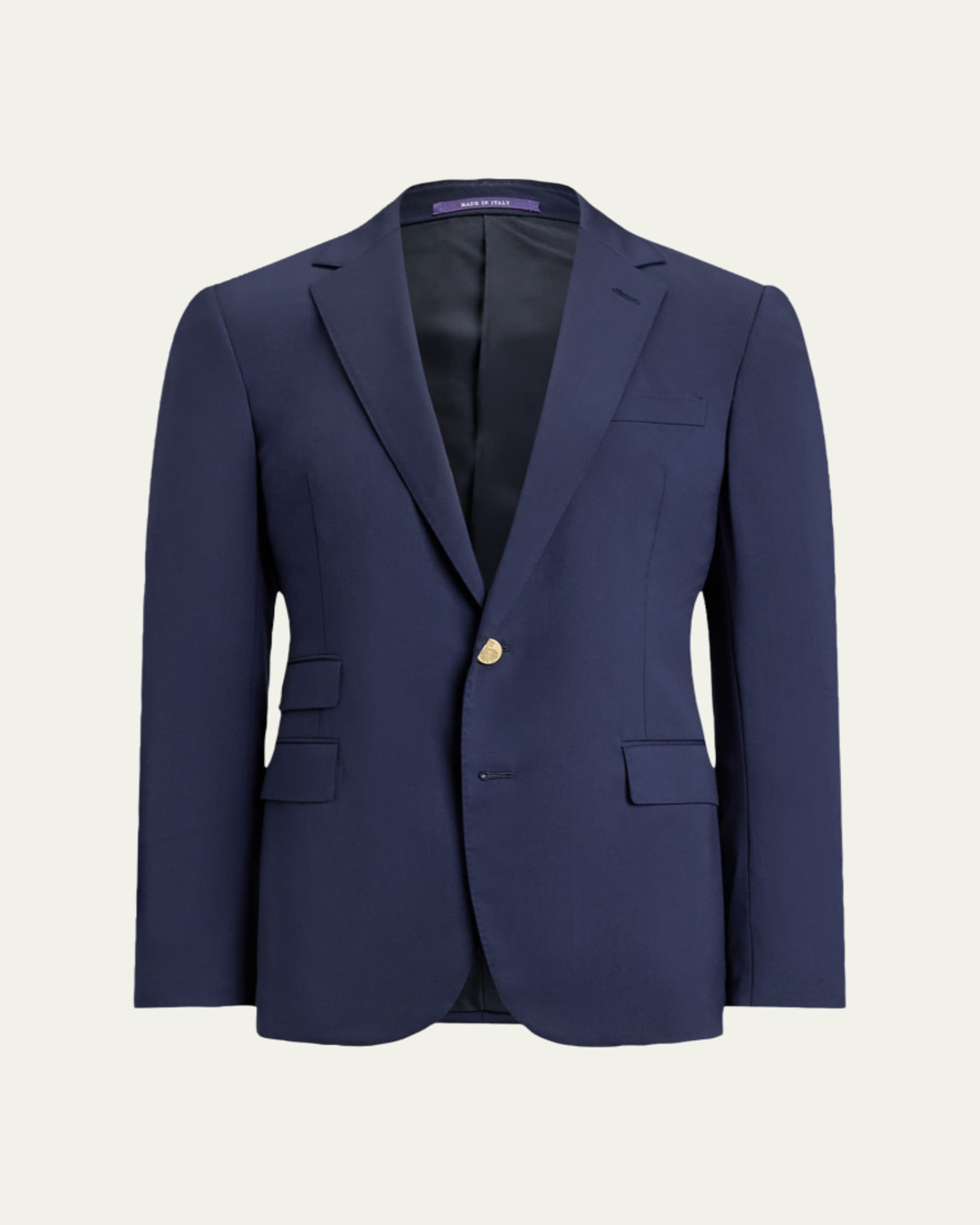 Ralph Lauren Purple Label Kent Hand-Tailored Silk-Linen Jacket