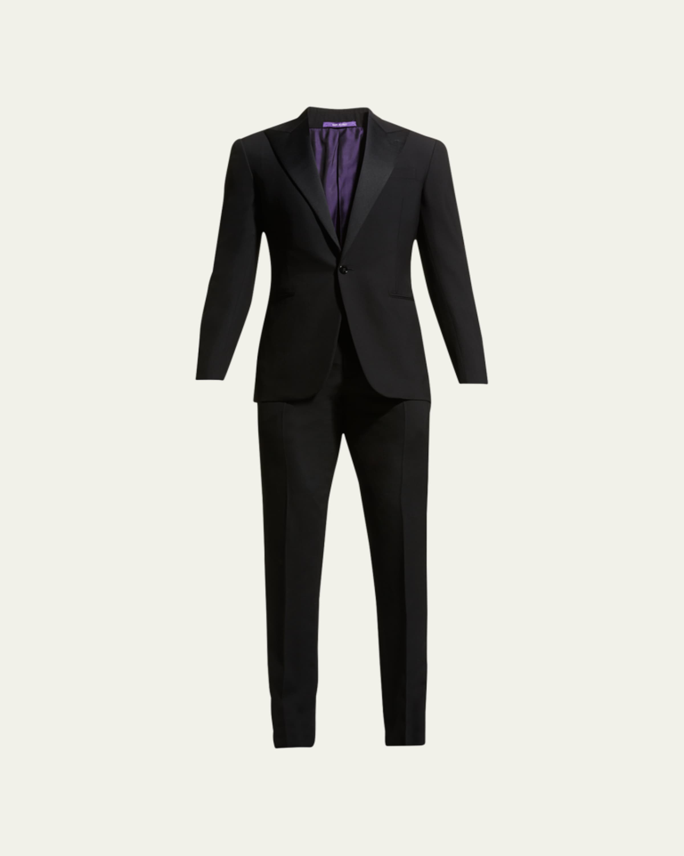 Ralph Lauren Purple Label Gregory Hand-Tailored Wool Peak Tuxedo
