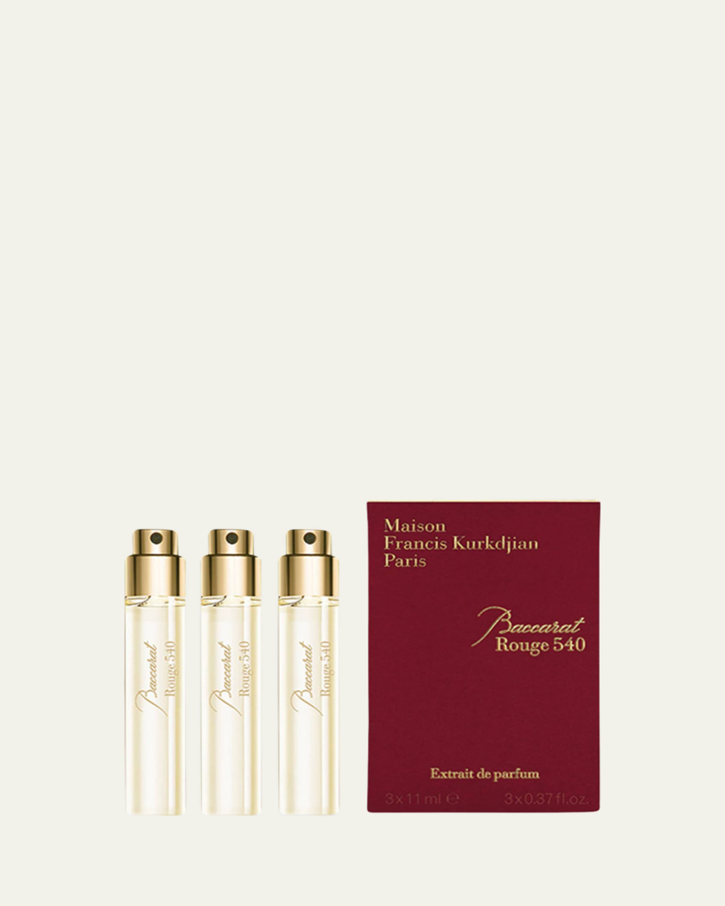 Baccarat Rouge 540 Eau de Parfum Travel Spray Refills, 3 x 0.37 oz.