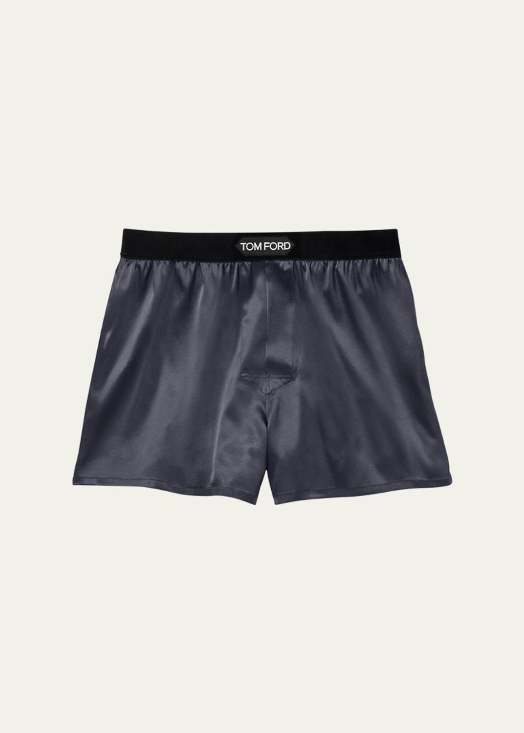 TOM FORD Men's Silk Jacquard Logo Boxers - Bergdorf Goodman