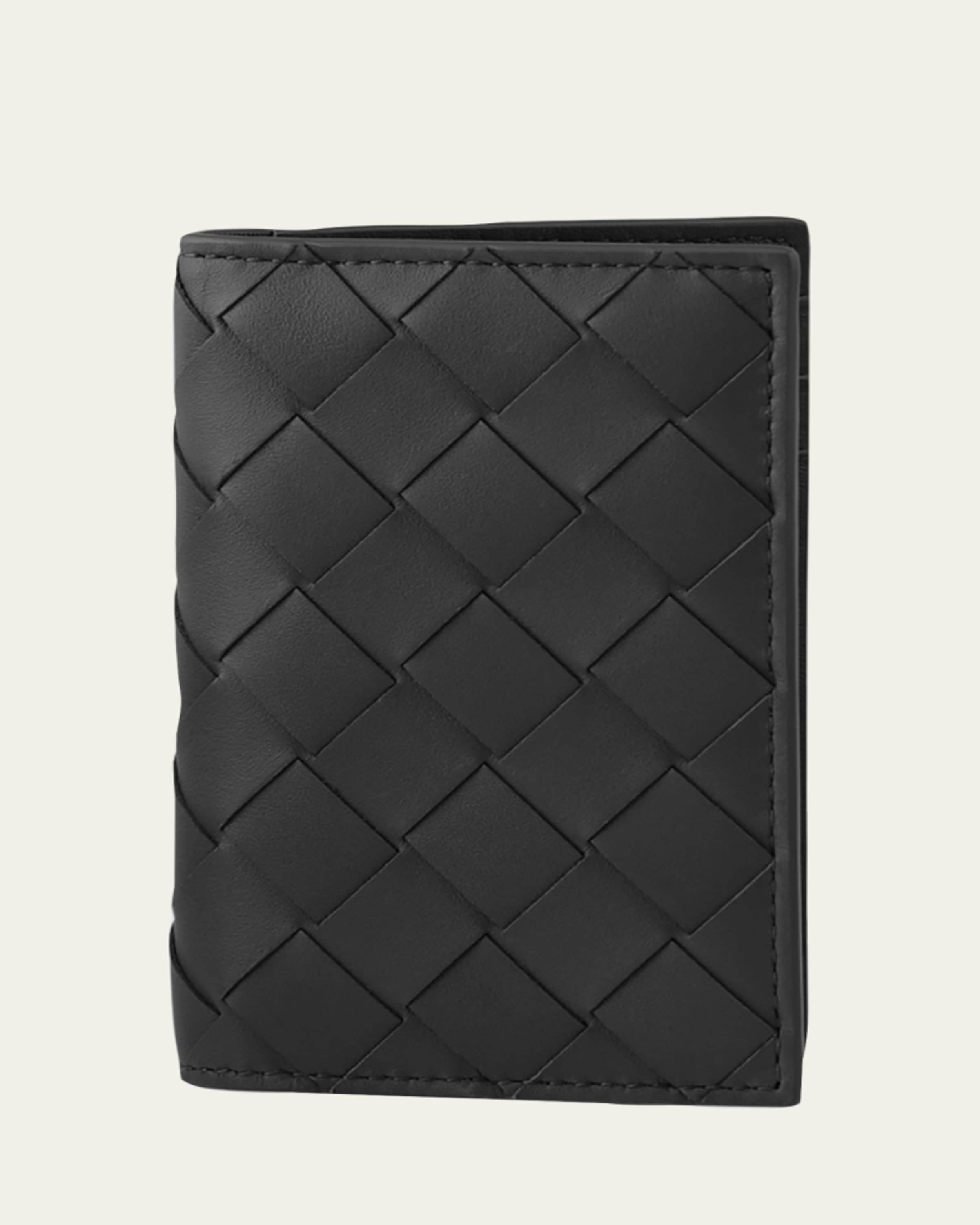 Bottega Veneta Men's Portacard Woven Leather Card Case - Bergdorf